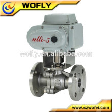 flange motorized actuated ball valve 12v